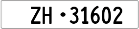 Trailer License Plate